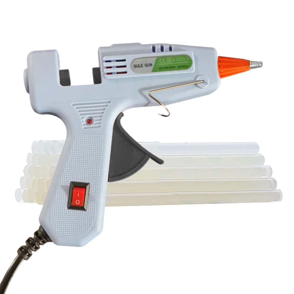 View 1 of ***HEAVILY USED AND MISSING GLUE STICKS*** Hot Glue Kit with 30 Glue Sticks, Fast Preheating Hot Melt, High Temp for School Crafts DIY Arts and Quick Home Repairs (20w)