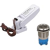 SPY SPOT Automatic Float Switch with Buzzer Alarm for Bilge Pump | Waterproof, Multi-Voltage 12V/24V/110V, Compact Marine &amp; RV Water Level Controller for Tanks &amp; Sump Systems