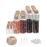 VOFUWS 80PCS Mini Glass Bottles with Corks 50pcs