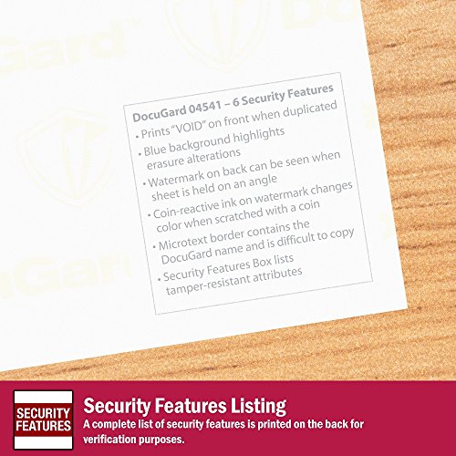 DocuGard Medical Security Papers, 24 lb Bond Weight, 8.5 x 11, Blue, 500/Ream