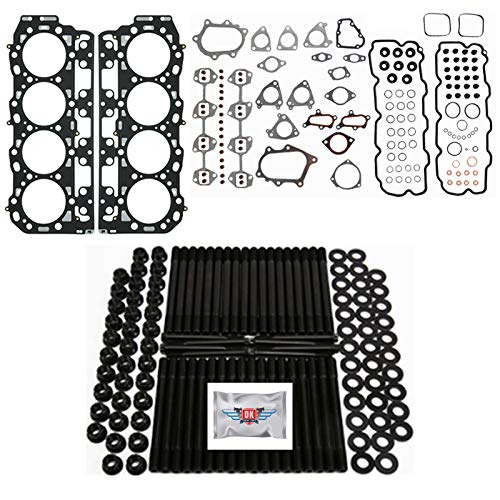 6.6L LB7 Revive #1 Kit with Aftermarket Studs, Mahle Head Gaskets, Head Gasket Set - Fits GM 6.6L LB7 Duramax - 2001-2004 - DK Engine Parts (LB7-1R)