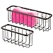 iDesign Gia XL Steel Kitchen Sink Suction Organizer Basket - 8