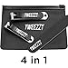 TWEEZZY Professional Grade Nail Clippers Set - Toenail Clipper for Thick Nails, Fingernail Clipper, Emery Board for Filing & PVC Storage Bag - Luxurious Manicure Set for Men & Women - Sharp Blades