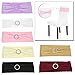 Anself 50PCS Wedding Elastic Spandex Chair Cover Sashes Bows Elastic Chair Bands with Buckle for Party Hotel Event Decorations