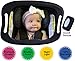 Baby Car Mirror with Light (for Driving at Night) & FOB Control | Backseat Baby Mirror by Baby Watch | Shatter-Proof, Fully Assembled