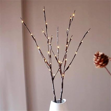 Warm White Led Bouquet Branches Artistic Twig Tall Vase Filler For