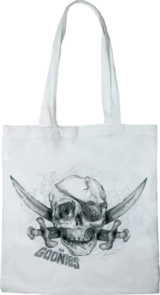THE GOONIES Unisex Bwgoonib002 Tote Bag, White, 38 x 42 cm, Utility