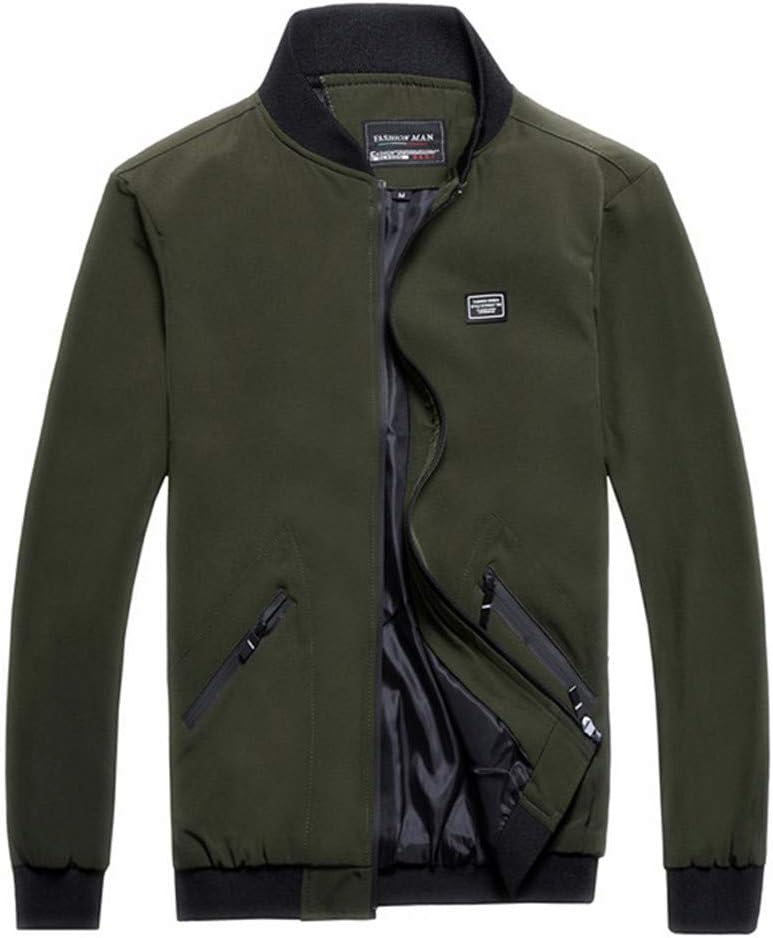 Classics Light Bomber Jacket for Men, Single-Color Jacket for Spring and Autumn time