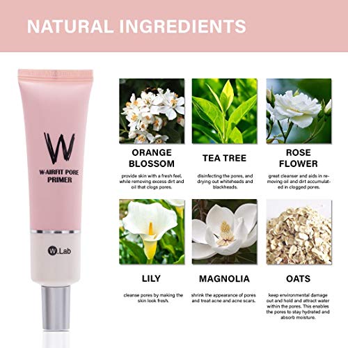Face Makeup Primer, Pore Primer Face Makeup Base for Big Invisible Pores Acne Marks Perfect Cover, Smooth Moisturizing and Oil Control Essence Concealer Foundation - Thumbnail 2
