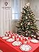 Galashield Christmas Disposable Dinnerware Set Supplies for 10 Guests Includes Paper Plates, Cups, Napkins, and Tablecloth