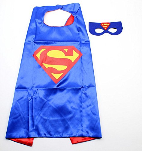 JDProvisions Captain America Blue Kids Cape and Mask Set