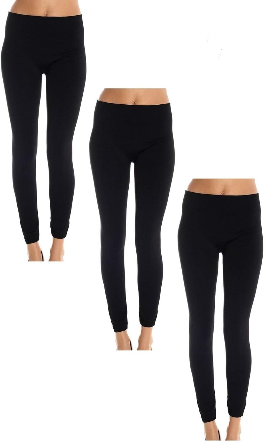 black fleece leggings