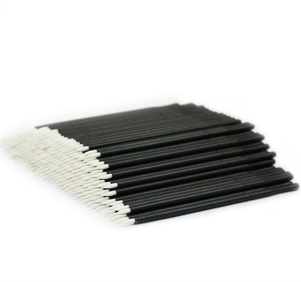 Coshine 100pcs 2 Styles Disposable Nylon Eyeliner Wands Applicator, Eyeliner Lip Liner Brushes: Beauty