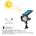 LivEditor Solar Spotlight 8 LED Outdoor Waterproof Wireless Lamp for Patio,Deck,Yard,Garden with Auto Dim/Bright Mode - 1 Pack