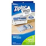 Space Bag BRS-5803-6 Dual-Use Vacuum-Seal and Roll Storage Bags, Set of 3, Large