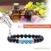 2 Packs Lava Stone Diffuser Bracelet Essential Oils Diffuser Bracelet, Aromatherapy Bracelet fro Women, Healing Bracelet Genuine Lava Beads Howlite Bracelet 8mm