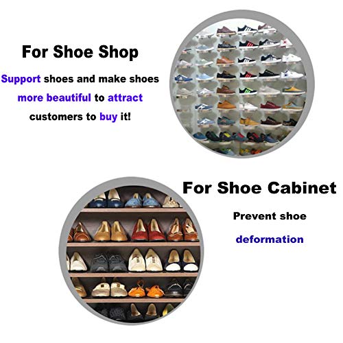 image for Agirlvct 4 Pcs Shoe Stretcher Plastic, Adjustable Length Men Women Sho