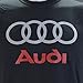 Audi Logo on a Black T Shirt
