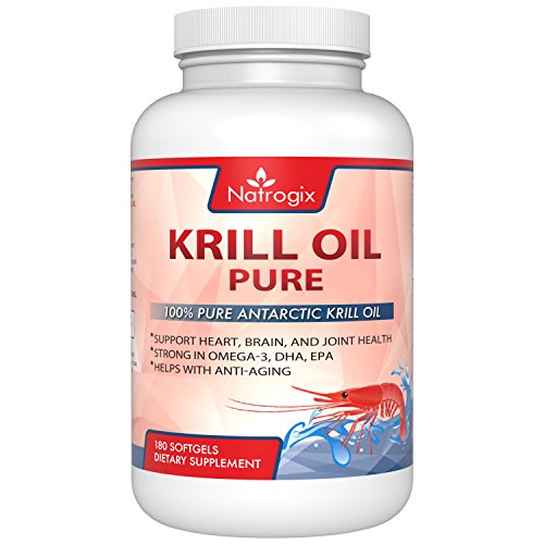 (180 Softgels) Pure Krill Oil 1000mg/Serving - Rich Omega 3 Fatty Acids, EPA/DHA (No Fishy Smell or Aftertaste) (180 Softgels) Pure Krill Oil 1000mg/Serving - Rich Omega 3 Fatty Acids, EPA/DHA (No Fishy Smell or Aftertaste)