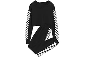 Meikulo Kids 2 Piece Outfits Girls Crop Tops Hoodies Long Sleeve Fashion Sweatshirts and Sweatpants