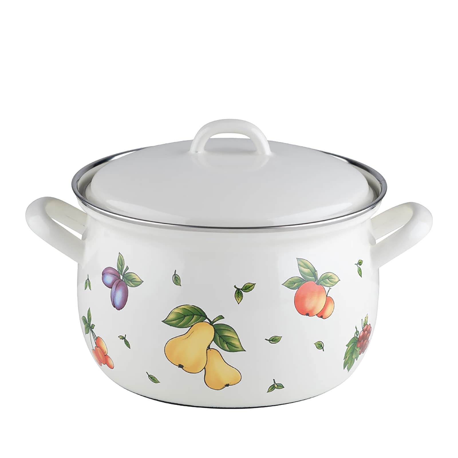 Riess Fruit Garden Stock Pot with Lid Diameter Approx. 20 cm, 3.5 L, Multi-Colour