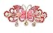 Yeshan Rhinestone Decor Alloy Butterfly Design French Hair Clip Barrette for Women