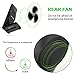 iPhone X Wireless Charger Cloele Fast Wireless Charging Pad Stand with Cooling Fan for Galaxy Note 8 S8 S8 Plus S7 Edge S7 S6 Edge Plus Note 5, Standard Charge for iPhone X iPhone 8 iPhone 8 Plus