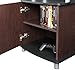 Ameriwood Home Carson Audio Stand, Cherry/Black