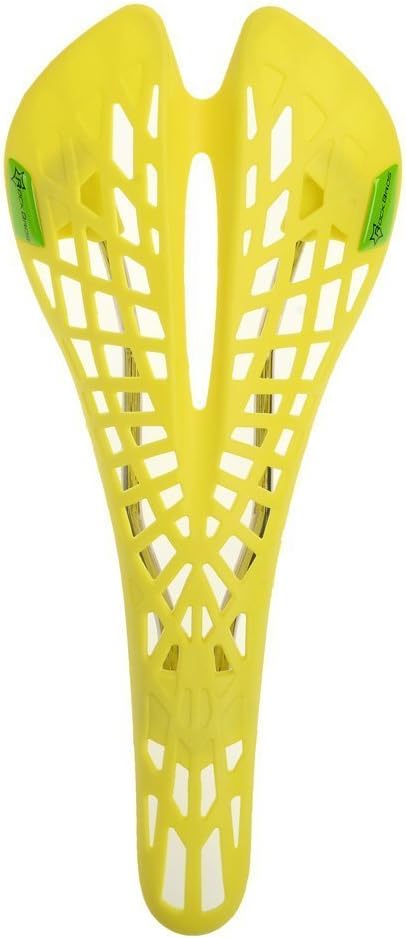 Hysenm Spider Net Style Lightweight Cavity Steel Frame Breathable Cycling MTB Seat Saddle