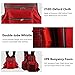 Kayaking Fishing Life Jacket Watersports Life Jacket with Multi-Pockets whistle and Reflective Stripe ( Color : Red )