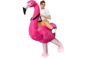 JASHKE Inflatable Costume Flamingo Costume Halloween Costume Fancy Dress Cosplay Costumes for Adult