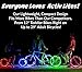 Activ Life LED Bike Wheel Lights with Batteries Included, Get 100% Brighter and Visible from All Angles for Ultimate Safety & Style (1 Tire Pack, Patriotic)