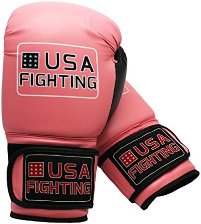 USA Fighting Pro Style Training Gloves (Pink, 10oz)