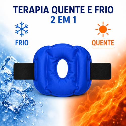 Bolsa Térmica para Joelho Gel Quente e Frio – Compressa Reutilizável para Dor, Inchaço, Inflamação e Recuperação Muscular