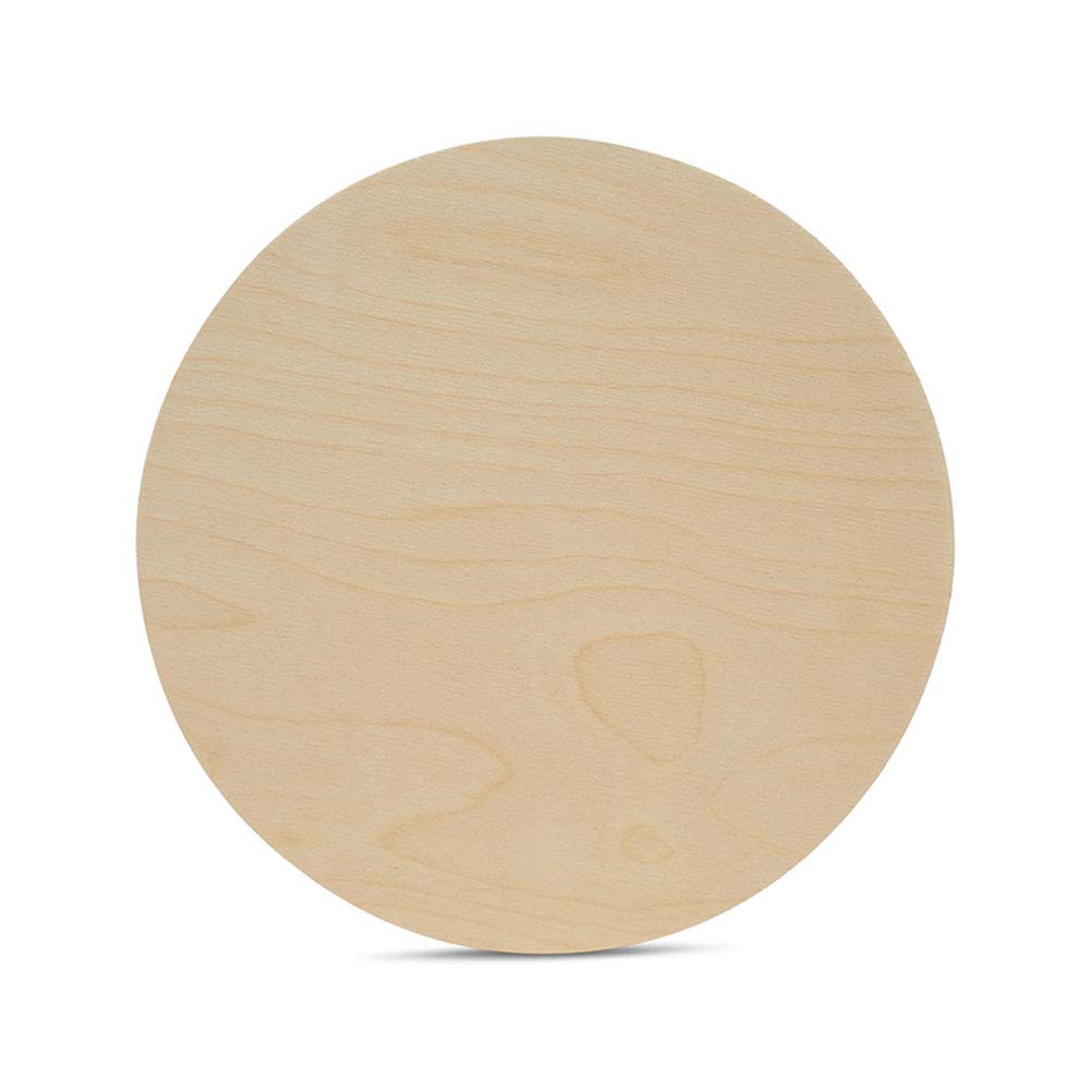 Wood Plywood Circles 13 inch, 1/4 Inch Round Wood Thick Cutouts, Pack of 3 Baltic Birch Unfinished Wood Circles for Crafts, by Woodpeckers