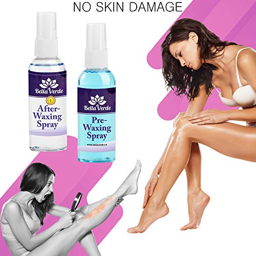 Wax Warmer Home Waxing Kit - Wax Kit for Hair Removal Wax Pot Professional with LED Display and 5 Bags Painless Hard Wax Beans, 20 Wax Sticks for Face, Legs, Arms, Bikini - Thumbnail 5