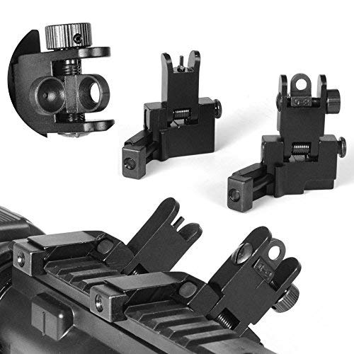 SOUFORCE 45 Degree Offset Backup Iron Sights, Front and Rear Canted