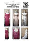 1800-1810 Ladies' Regency Era Round or Trained Gown with a High Stomacher Front Pattern