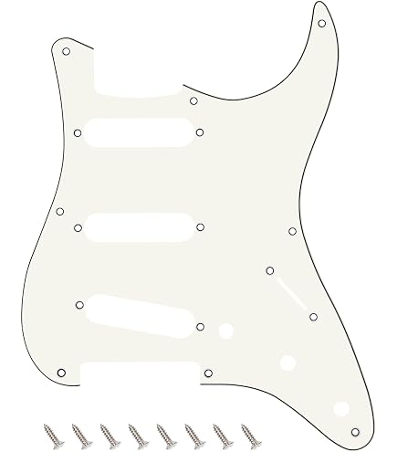 Amazon.com: Musiclily Pro 8-Hole Guitar Strat Pickguard for JPN