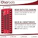 Socket Organizer Tray | Red Tray with Black Clips | Holds 48 Pcs Sockets | Professional Quality Tools Organizer | by Olsa Tools
