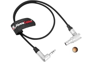 Alvin's Cables Red Komodo Timecode Cable Tentacle Sync 3.5mm TRS to EXT 9 Pin Male