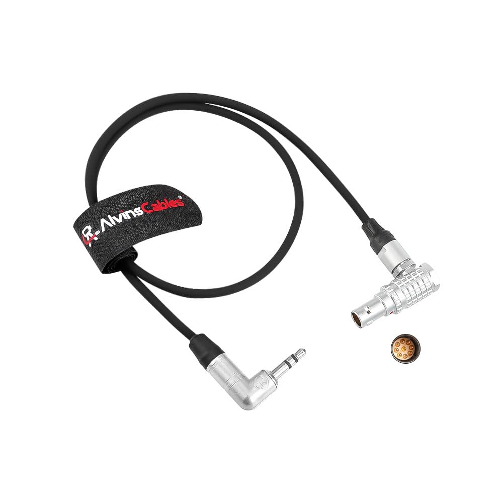 Alvin's Cables Red Komodo Timecode Cable Tentacle Sync 3.5mm TRS to EXT 9 Pin Male