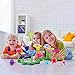 HoToy Kids Toys Flower Building Toy Set, Garden Building Blocks Playset for Girls Boys, 46 PCS with 11 Colors Educational Toys Creative for Decoration and Play Ages 3 & Up