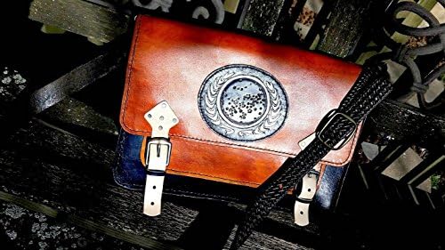 Handmade Leather Star Trek 15" Laptop Messenger Bag
