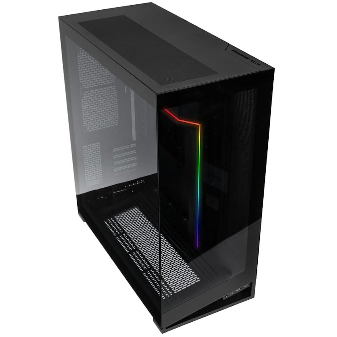 Phanteks (PH-NV723TG_DBK01) NV7 Showcase Full-Tower Chassis, High Airflow Performance, Integrated D/A-RGB Lighting, Seamless Tempered Glass Design, 12 Fan Positions, Black