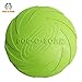 Dog Flying Disc Soft Toy Ultimate Frisbee Disc, 100% Natural Non-toxic Rubber, High Grade, Durable Rubber Dog Frisbee, Floats on Water, Soft Flying Disc Toy for Dogs (Green)