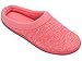HomeTop Women's Comfort Slip On Memory Foam French Terry Lining Indoor Clog House Slippers (M /7-8 B(M) US, Red)