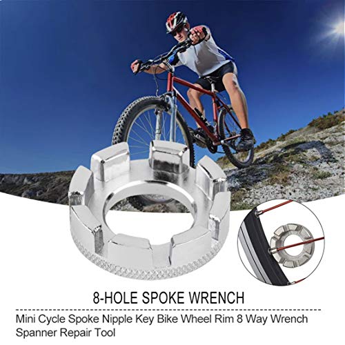 2 pcs Cycling Bicycle Bike 8 Way Spoke Nipple Key Wheel Rim Spanner Wrench Repair Tool Newest