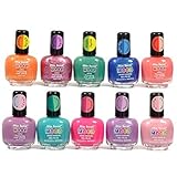 Mia Secret Mood Nail Lacquer Color Changing Nail Polish 10pc Set (10 Different Colors) Full Size Nail Polish