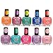 Mia Secret Mood Nail Lacquer Color Changing Nail Polish 10pc Set (10 Different Colors) Full Size Nail Polish